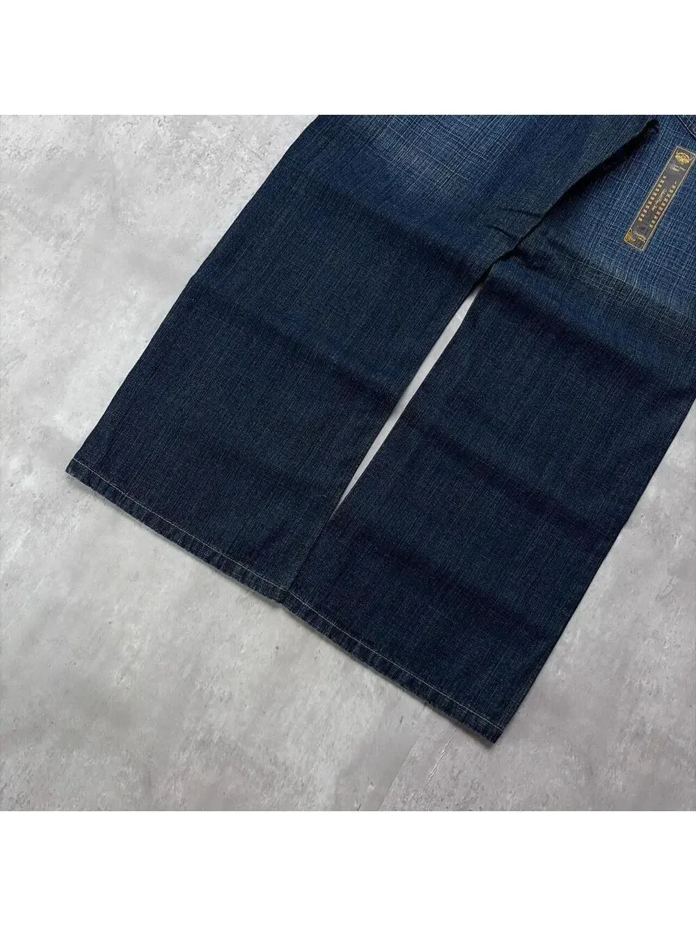 Y2K Dark Wash Hawk’s Bay Jeans Grunge Gothic Deadstock Baggy Denim Jeans